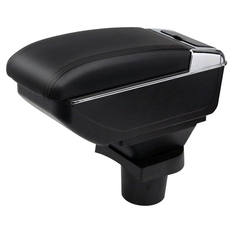 HRCHCG Console Armrest for Mini Cooper Coupe R50 R52 R53 R56 R57 R58 F55 F56 F57 Countryman (Double Layer, Black) - Image 1